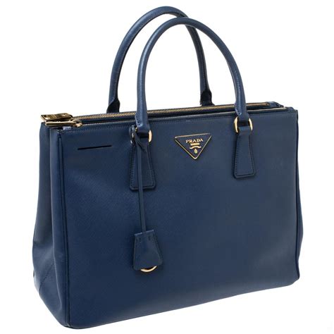 blue prada bag with metal handle|Prada navy blue.